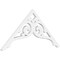 Ekena Millwork Pitch Bordeaux Architectural Grade PVC Gable Pediment, 36"W x 16 1/2"H x 1"P (11/12) GPP036X017X100BOR - alternate 1